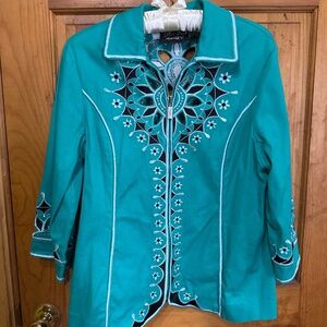Bob Mackie fashion statement jacket - Small